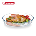 Customized Borosilicate Oval Glass Bakeware Pan Dish